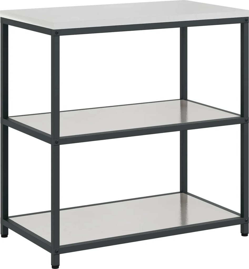 vidaXL Depozitare pentru bucătărie Argintiu 60 x 50 x 92 cm Oțel