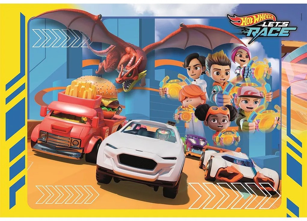 Hot Wheels Race Puzzle Clementoni 30 de piese