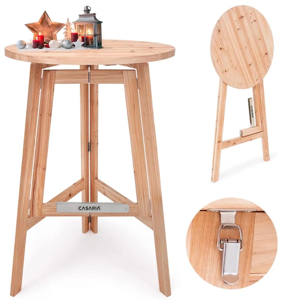 Deuba Masa de bar plianta Ø 78 cm