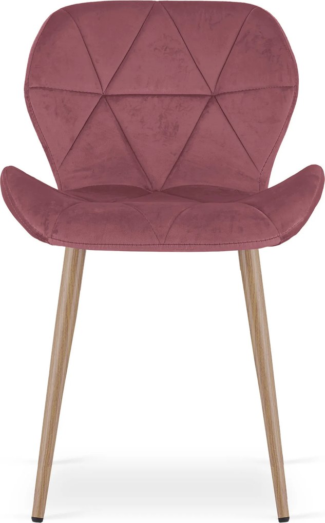 Scaun de masa MANGO VELVET, roz inchis