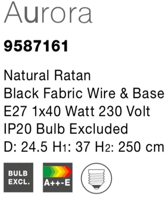 Pendul boho style design natural Aurora natur NVL-9587161