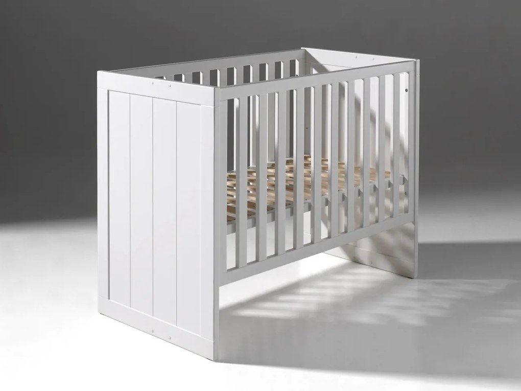 Pătuț Copii ERIK 60x120 cm, Alb – Vipack