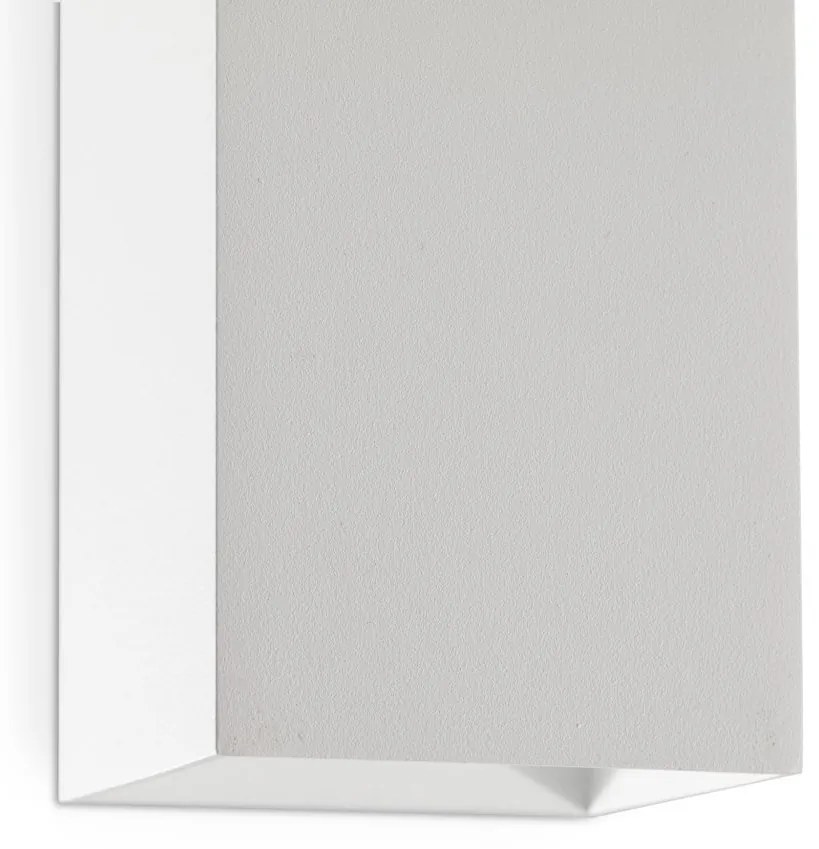 Aplica perete aluminiu alb, 1xGU10, LUNE square