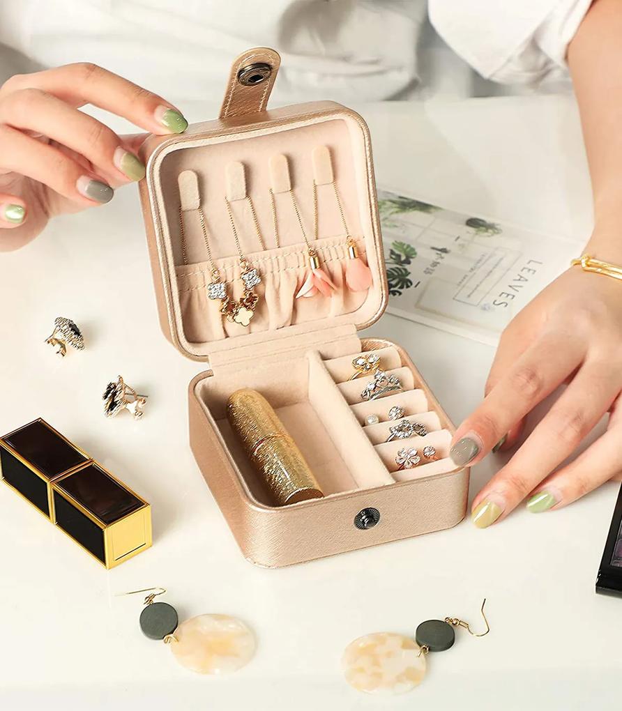 Mini cutie bijuterii/ceasuri/cosmetice Auriu