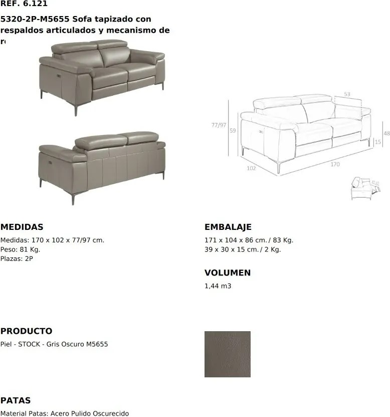 Canapea design italian, 2 locuri, functia relaz, Alfredo