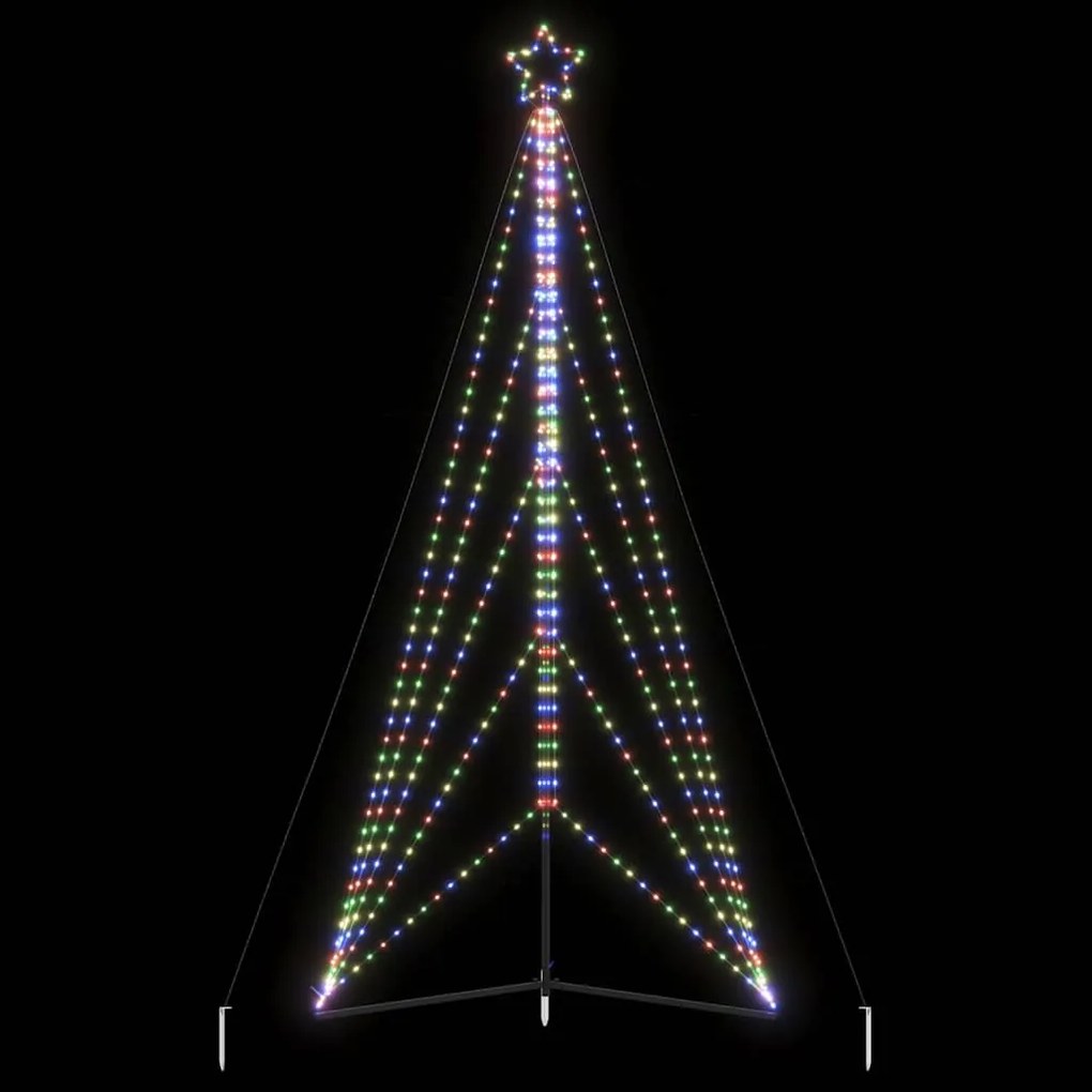 vidaXL Pom de Crăciun LED 615 LED-uri colorate 404,5 cm