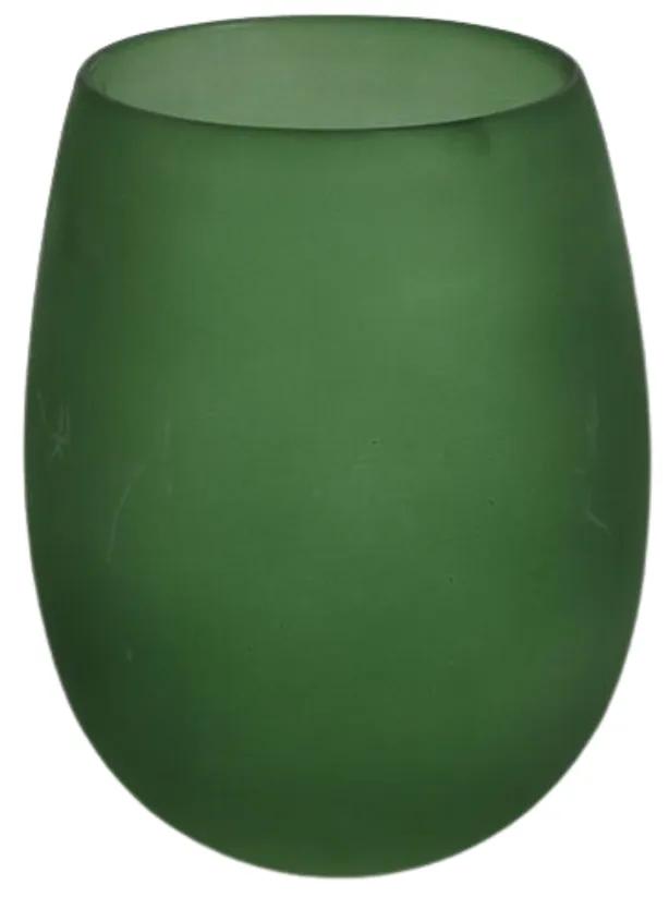 Suport de lumanare din sticla verde GINNY GREEN - mai multe dimensiuni Marime: M