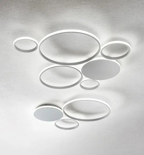 Ondaluce - POIS Plafonieră LED reglabilă, 68W/230V, argintie