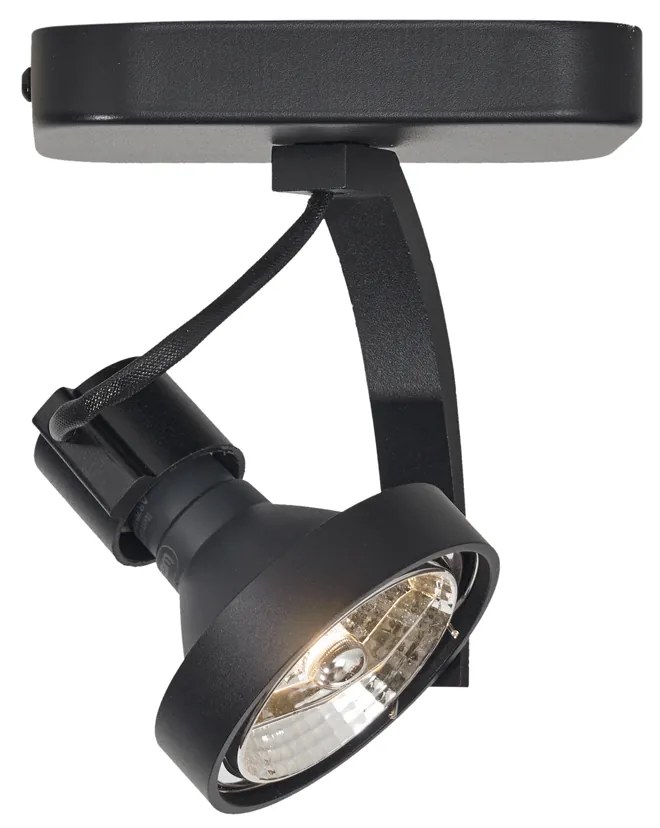 Spot de tavan de design negru GU10 70mm rotativ și înclinabil - Vo