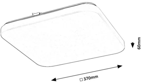 Plafonieră LED VENDEL LED/24W/230V 3000K 37x37 cm Rabalux 71109