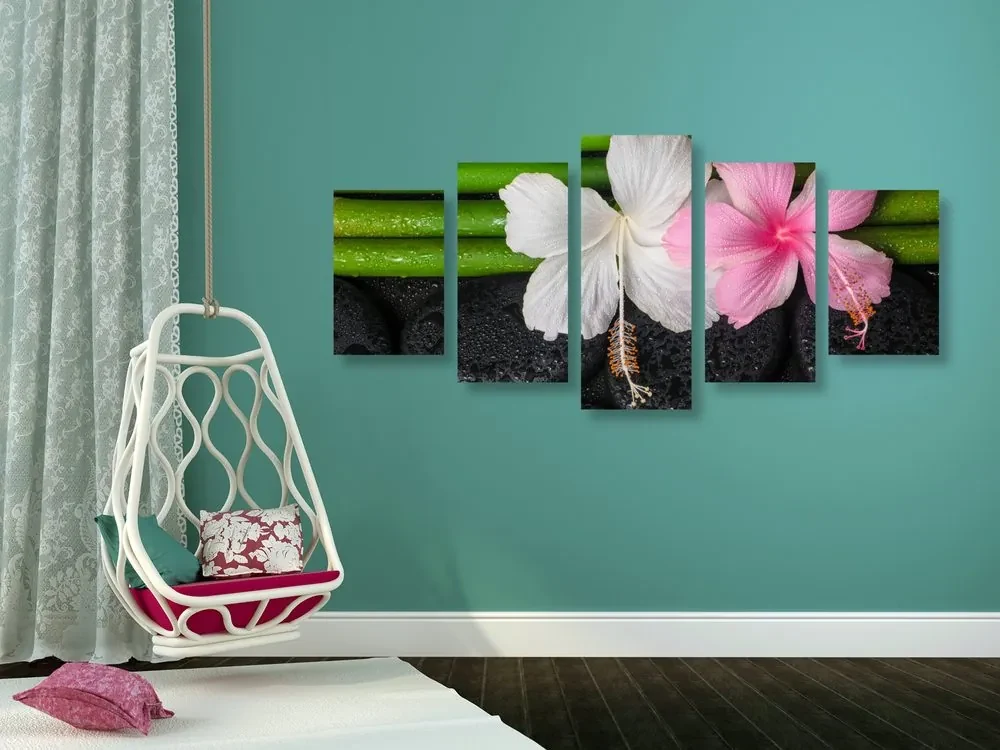Tablou 5-piese wellness natura moartă