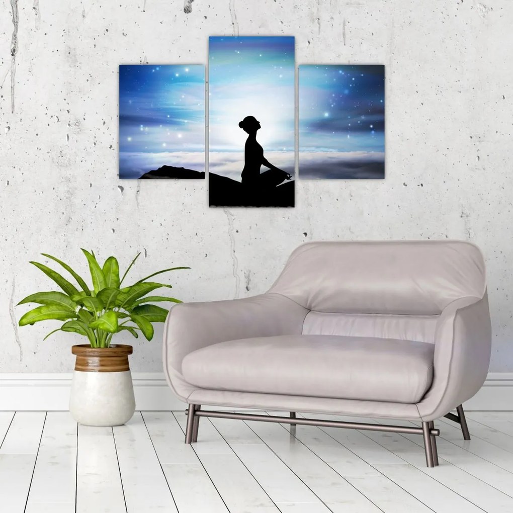 Tablou - Femaia meditând (90x60 cm)