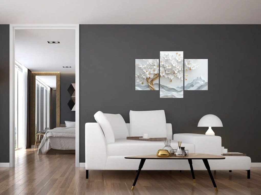 Tablou – Arborele vieții 3D elegant (90x60 cm)