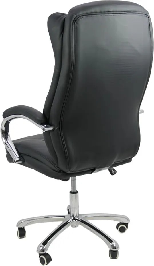 Scaun de birou directorial din piele sintetică OFF 314 negru