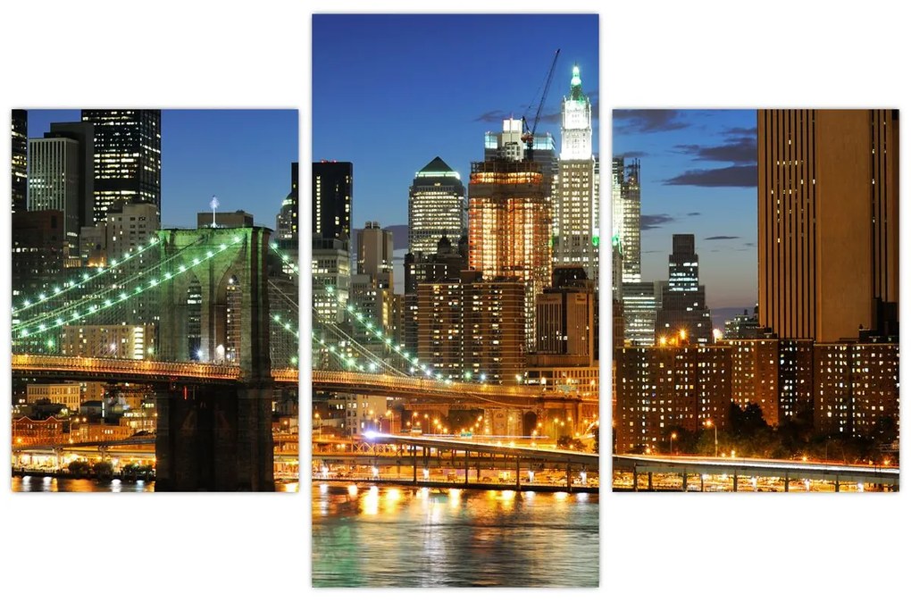 Tablou - Pod cu New York (90x60 cm)
