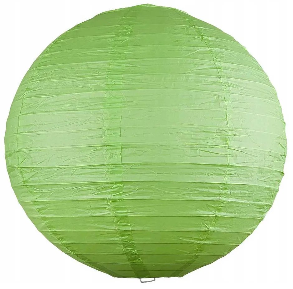 Abajur sferic hartie, 40x37 cm, hartie, verde