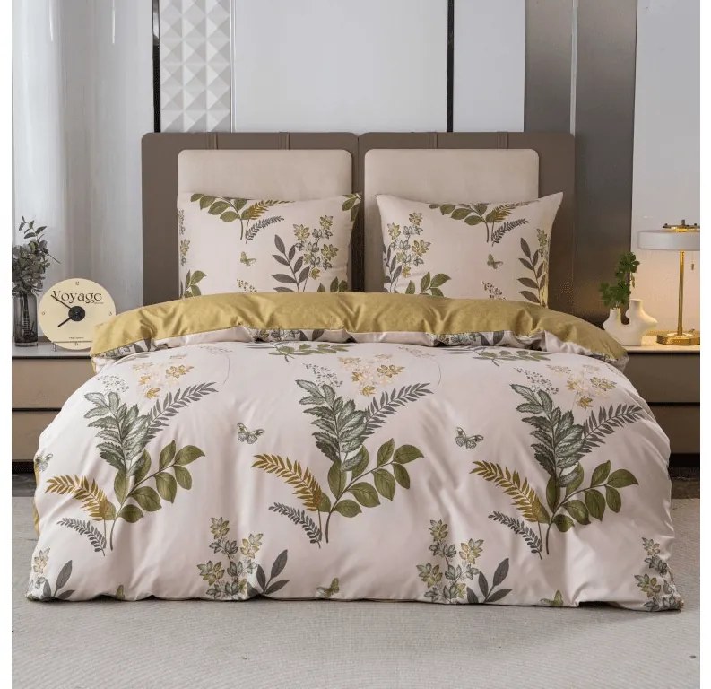 Lenjerie de pat din microfibra ORVILA bejă Dimensiune lenjerie de pat: 2 buc 70 x 90 cm | 200 x 220 cm