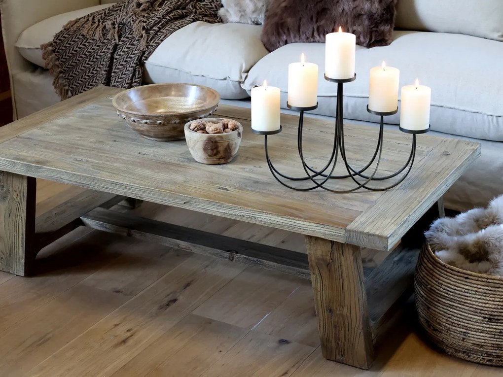 Bol decorativ din lemn reciclat, Grimaud