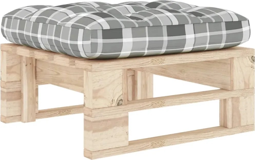 vidaXL Taburet de grădină din paleți, lemn de pin tratat