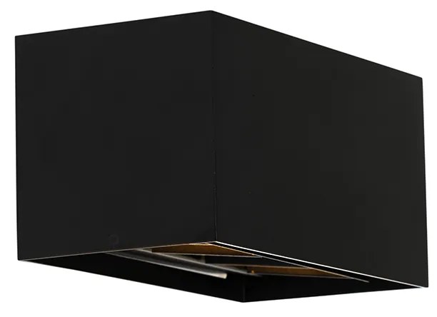 Aplică modernă neagră dreptunghiulară cu 2 lumini - Edwin