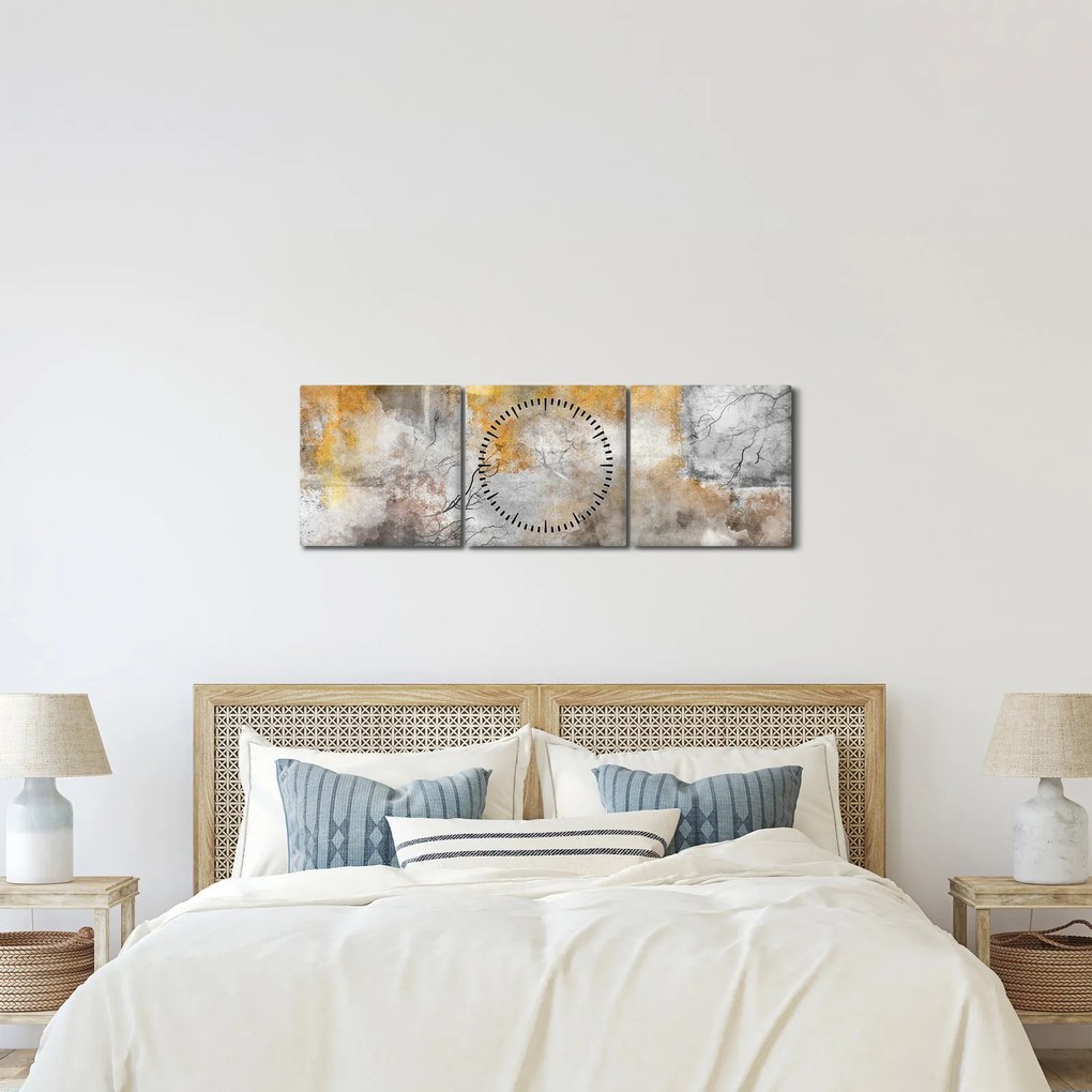 Tablou - Abstract (cu ceas) (90x30 cm)