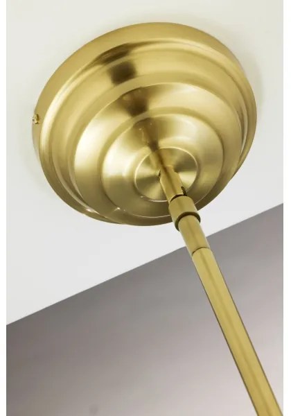 Lustră cu tijă PLATINO Jupiter 2074, 3xE27/15W/230V, verde/auriu