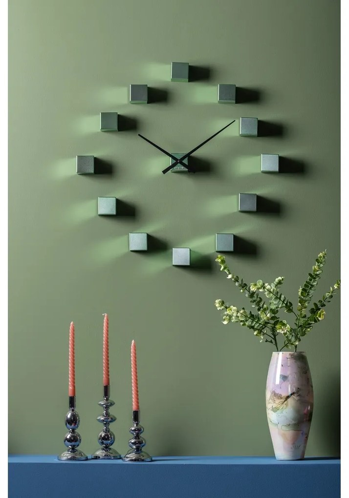 Karlsson KA5974DG ceas de perete design, verde,diametru 80 cm