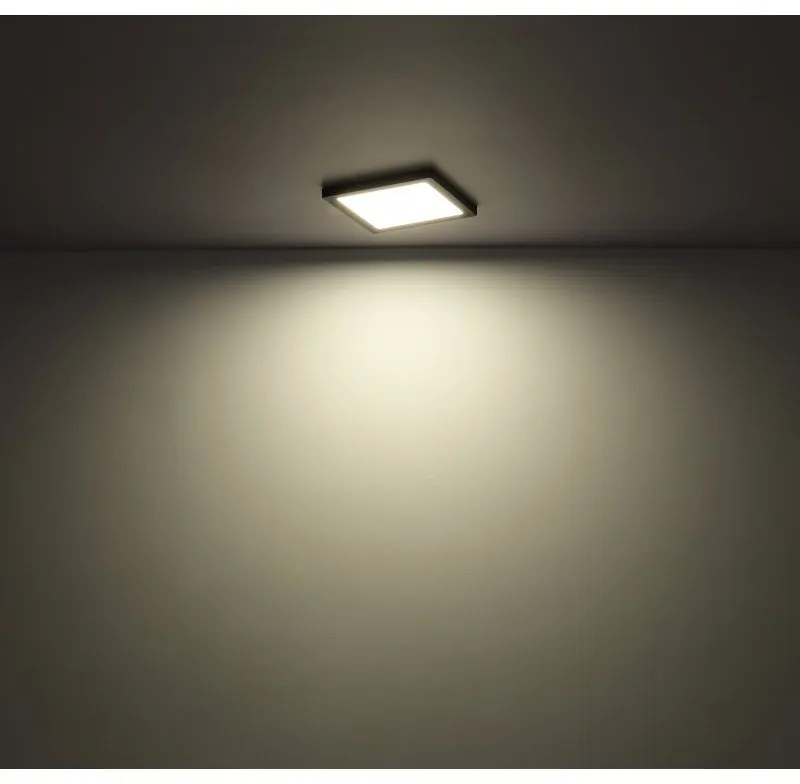 Plafoniera LED design modern LASSE alb 21,7x21,7cm