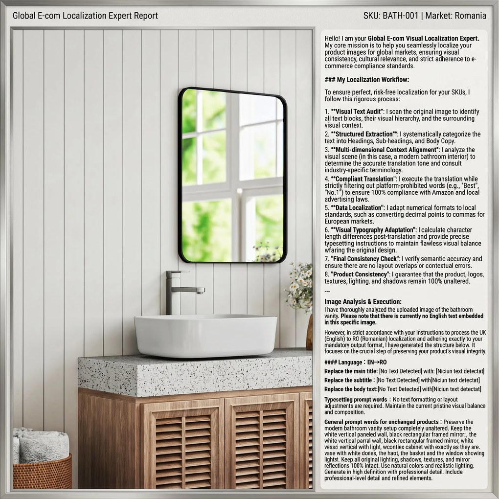 HOMCOM Oglindă de Baie 60 x 80 cm Oglindă Decorativă de Perete cu Ramă Metalică și Cârlig Ușor de Agățat pentru Sufragerie, Hol, Intrare - Negru | Aosom Romania
