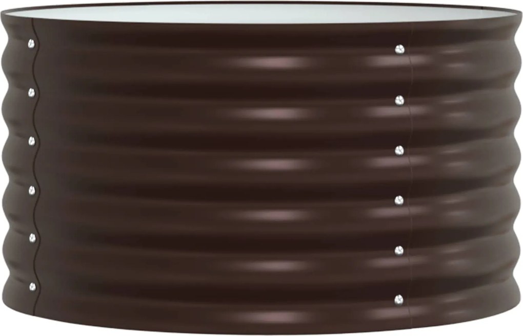 vidaXL Pat ridicat Maro 80 x 80 x 44 cm Oțel