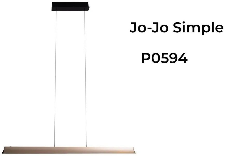 Lustra suspendata LED design modern Jo-Jo Simple auriu