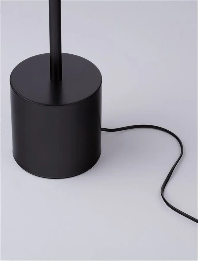 Lampa de podea LED design modern VETRO negru, D-40cm