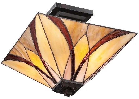 Elstead QZ-ASHEVILLE-SF - Lustru pe tijă Tiffany ASHEVILLE 2xE27/100W/230V