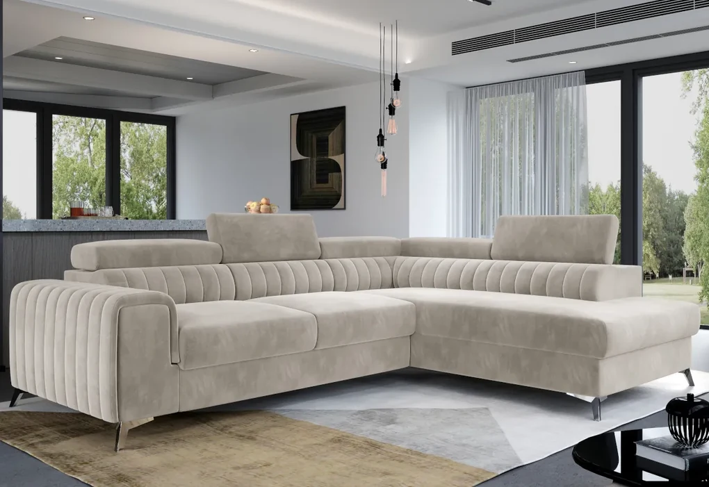 Supermobel Coltar LAURENCE, 278x92x205, sawana 05, dreapta