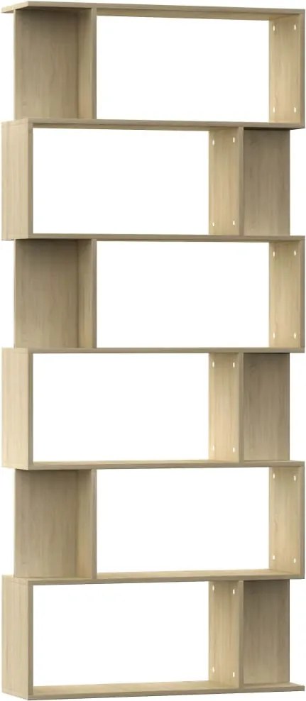 vidaXL Bibliotecă/Separator, stejar sonoma 80x24x192 cm lemn prelucrat