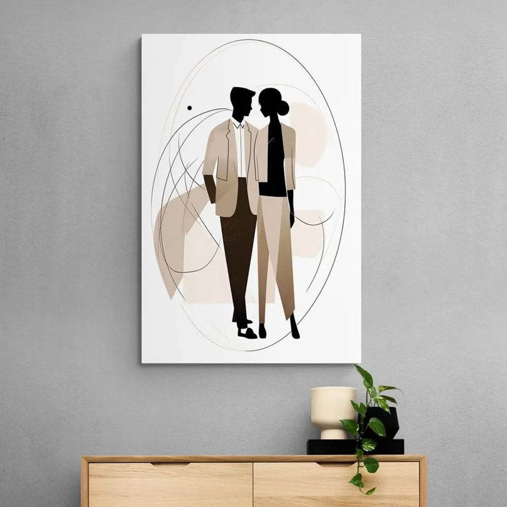 Tablou forme abstracte pereche elegantă