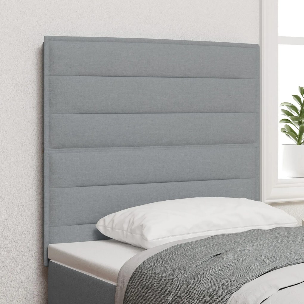 vidaXL Tăblia cu design linii gri deschis 80 cm din țesătură