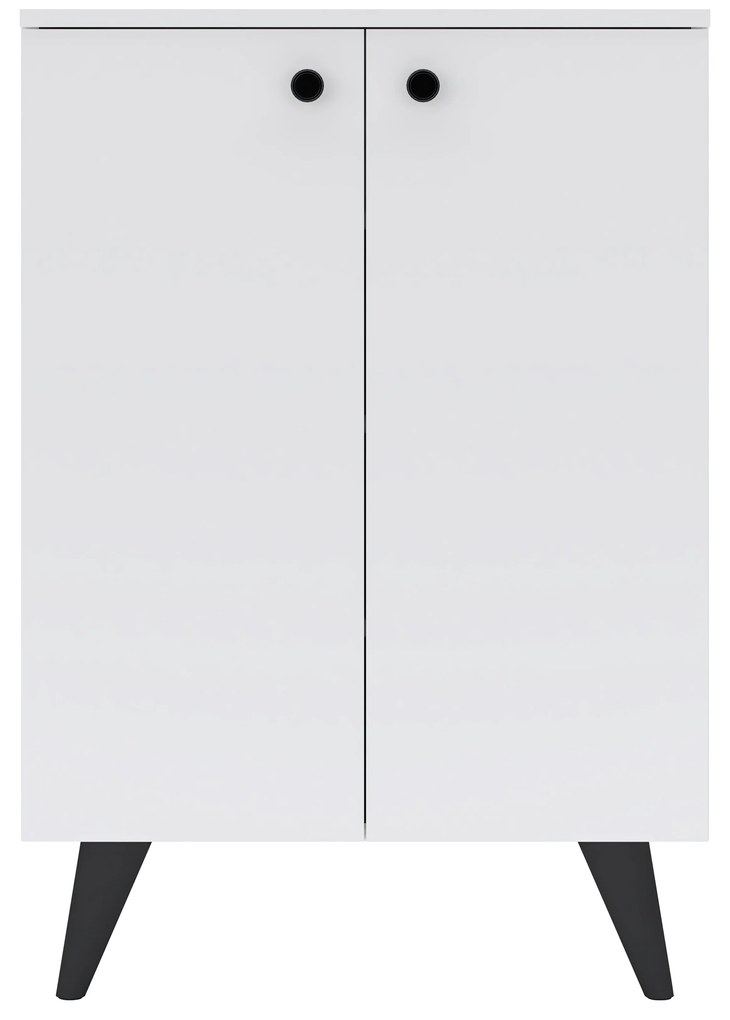 Pantofar Luton, 2 Usi, Alb, 62 x 35 x 90 cm