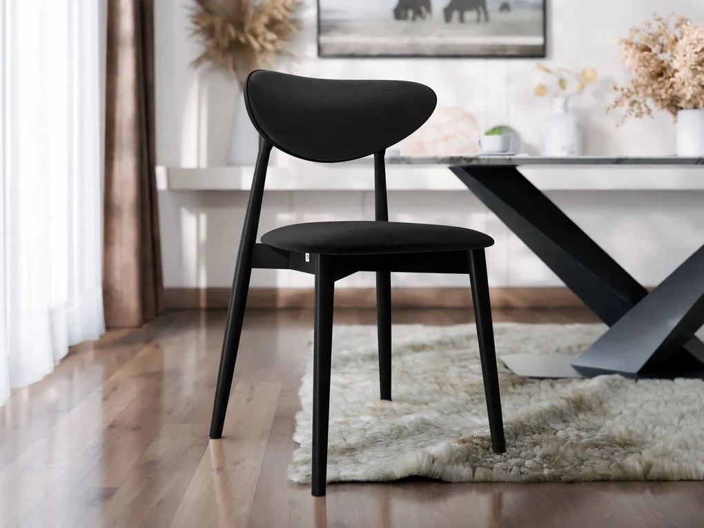 Scaun sufragerie KD 65 C (Negru) . 1103476
