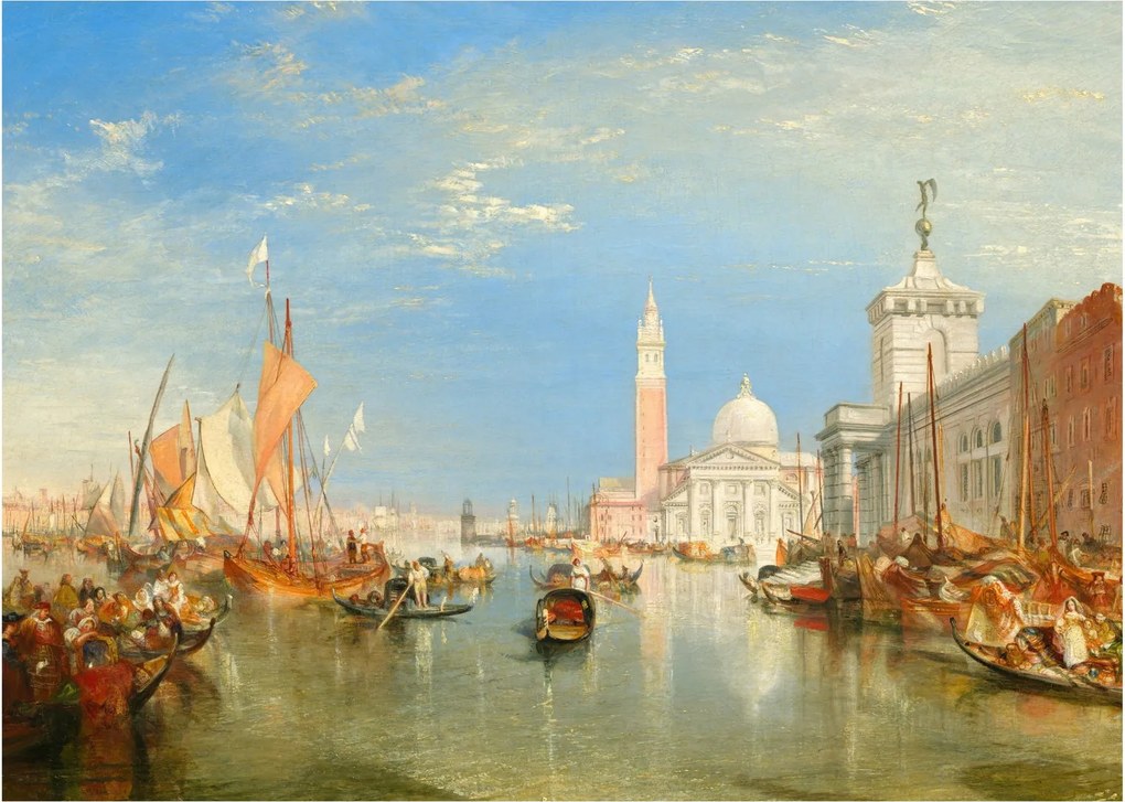 Tablou - Joseph Mallord William Turner, Venice the Dogana and San Giorgio Maggiore, reproducere (70x50 cm)