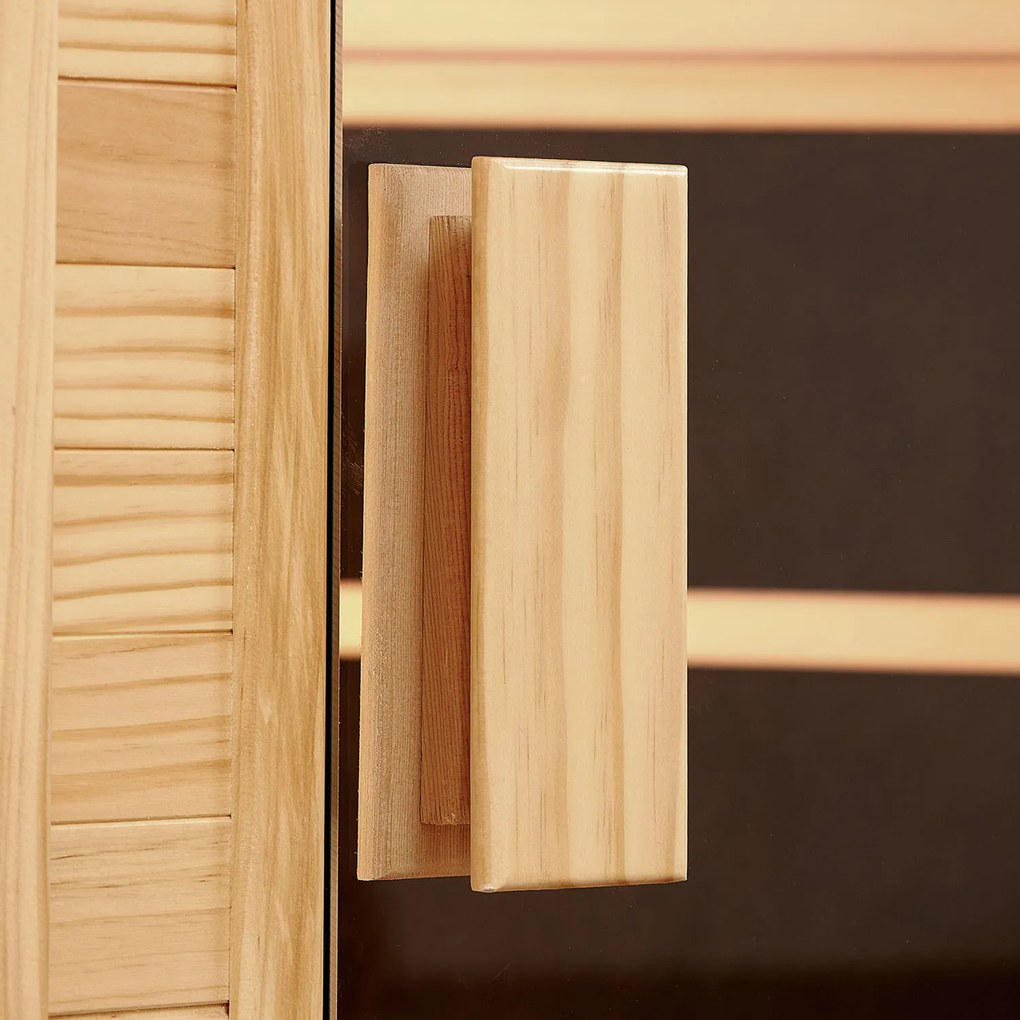 Infračervená sauna/ tepelná kabína Esbjerg s triplexným vykurovacím systémom a drevom Hemlock