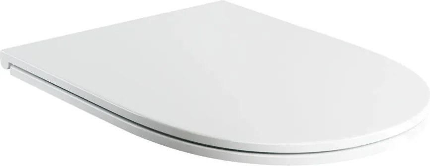 Capac WC softclose Omnires Ottawa Comfort slim finisaj alb lucios