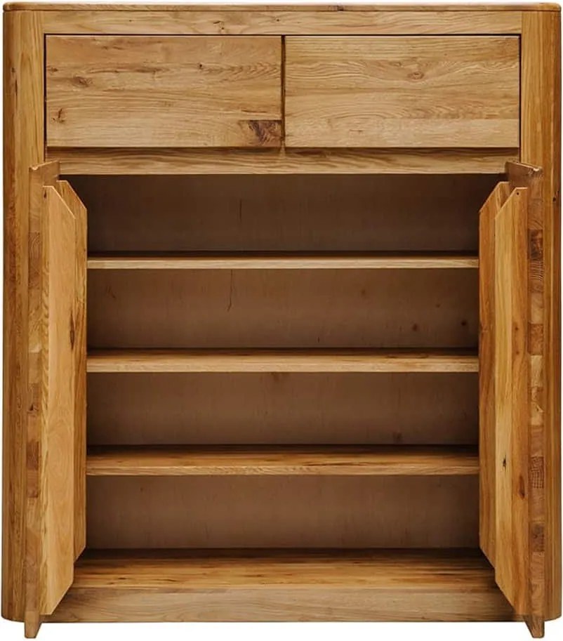 Dulap stejar masiv Pantofi Dotti, 100 × 37 × 111 cm