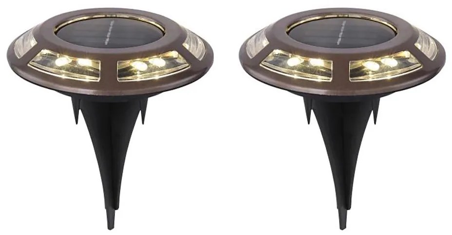 SET 2x corp de iluminat LED solar SOLAR LED/0,72W/3V 3200K IP44 Globo 36415-2