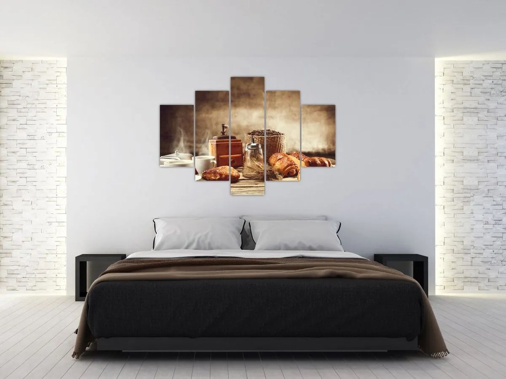 Tablou - Cafea și mic dejun (150x105 cm)