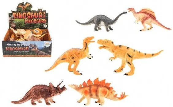 Dinozaurii din plastic de 16 până la 18 cm amestecă specii