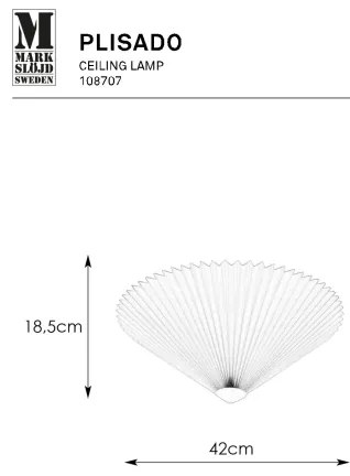 Plafonieră Markslöjd 108707 PLISADO 3xE14/40W/230V d. 42 cm gri