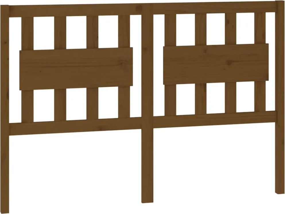 vidaXL Tăblie de pat, maro miere, 145,5x4x100 cm, lemn masiv de pin