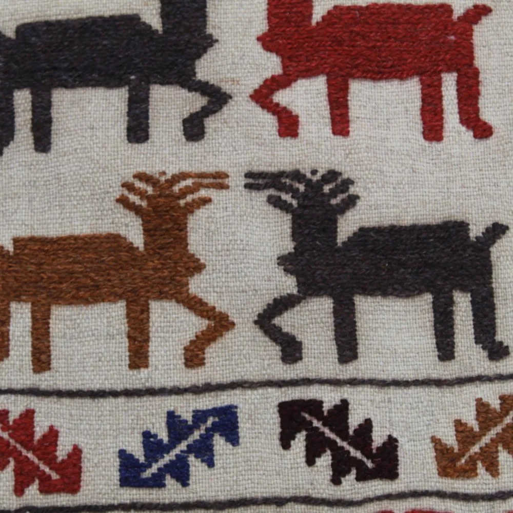 Covor kilim nomadic afgan Adarskan 136x194 covor de perete țesut manual