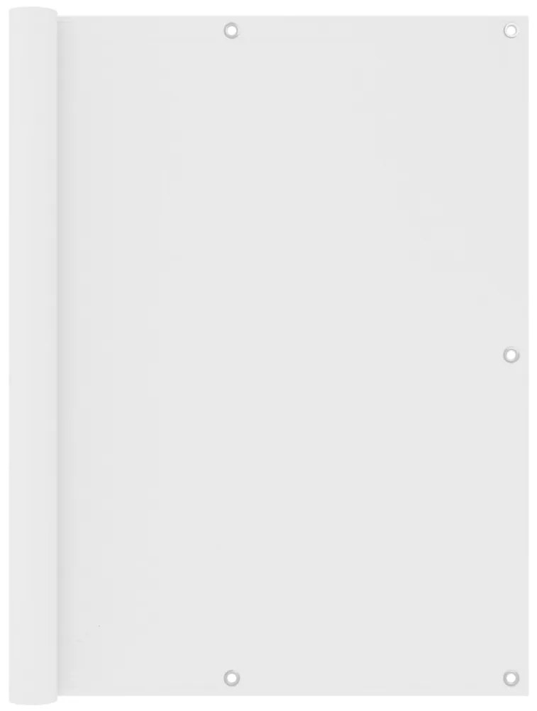 vidaXL Paravan de balcon, alb, 120 x 300 cm, țesătură oxford